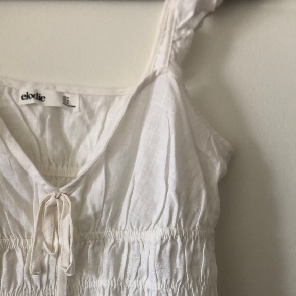 White Ruffled Top - Picture 5 of 6